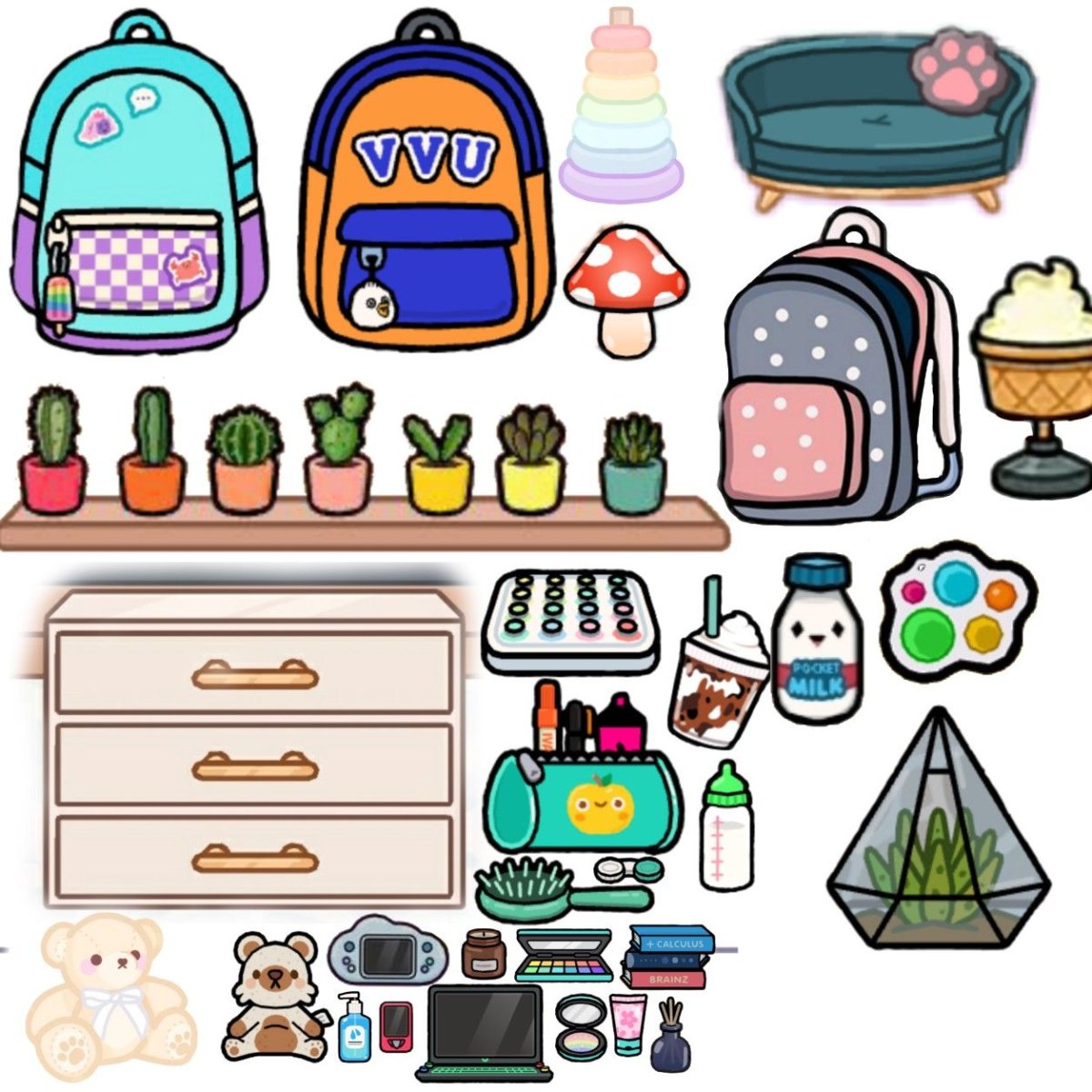 Предметы для распечатки