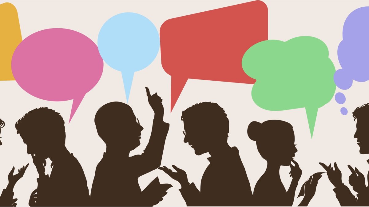 Общение на прозрачном фоне