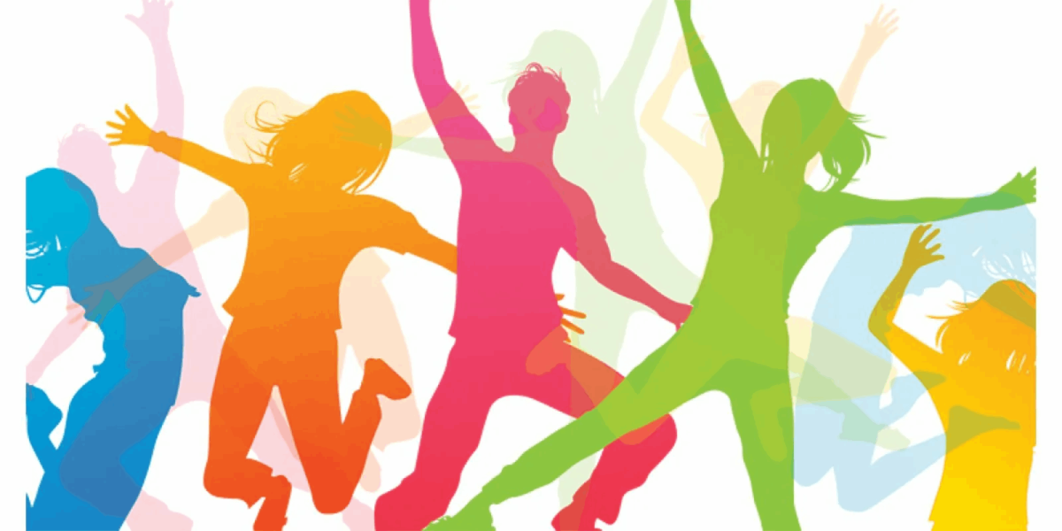 Цветные силуэты людей