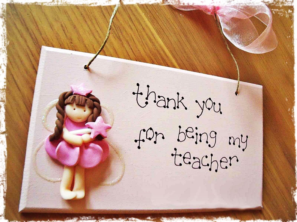 Мини открытка для учителя английского