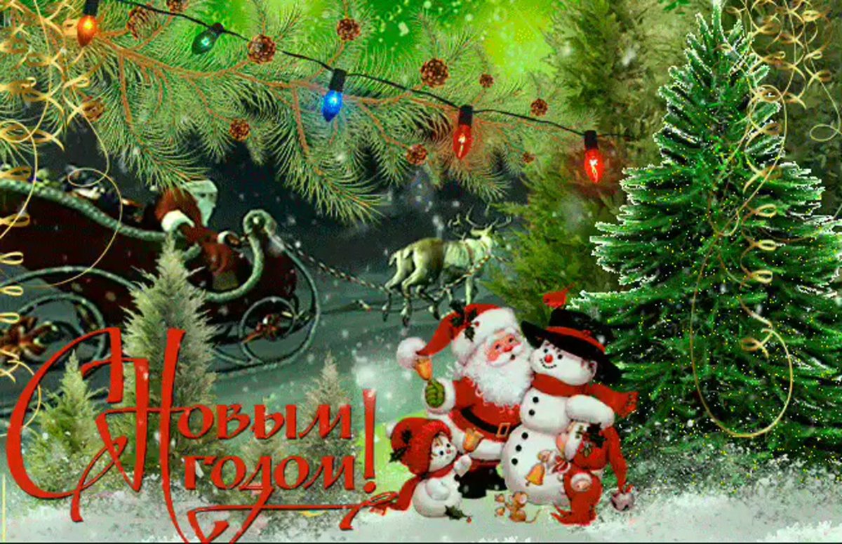 Живые новогодние открытки