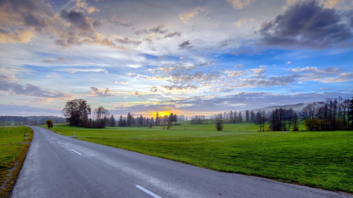 Пейзаж дорога