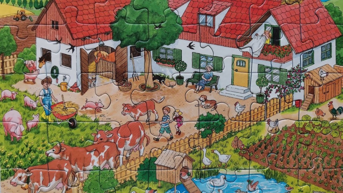 Картина ферма для детей