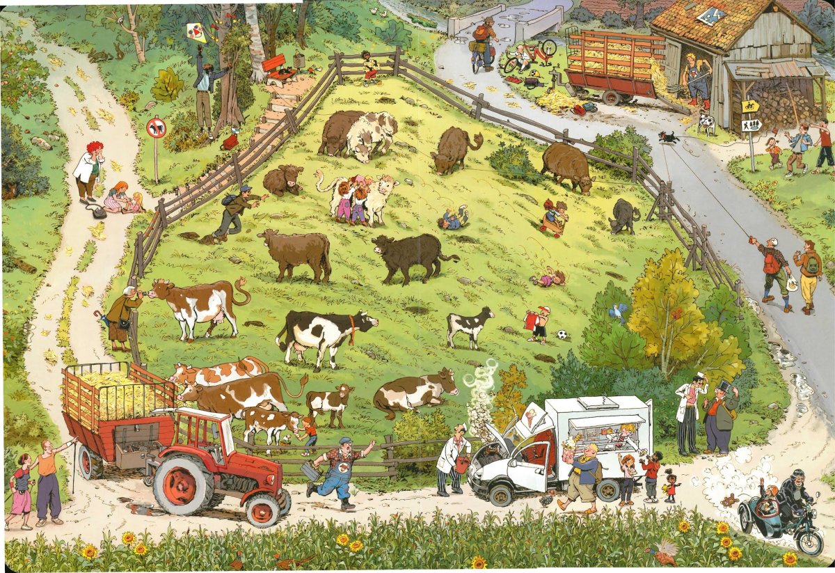 Виммельбух доро Гебель Петер Кнорр за городом