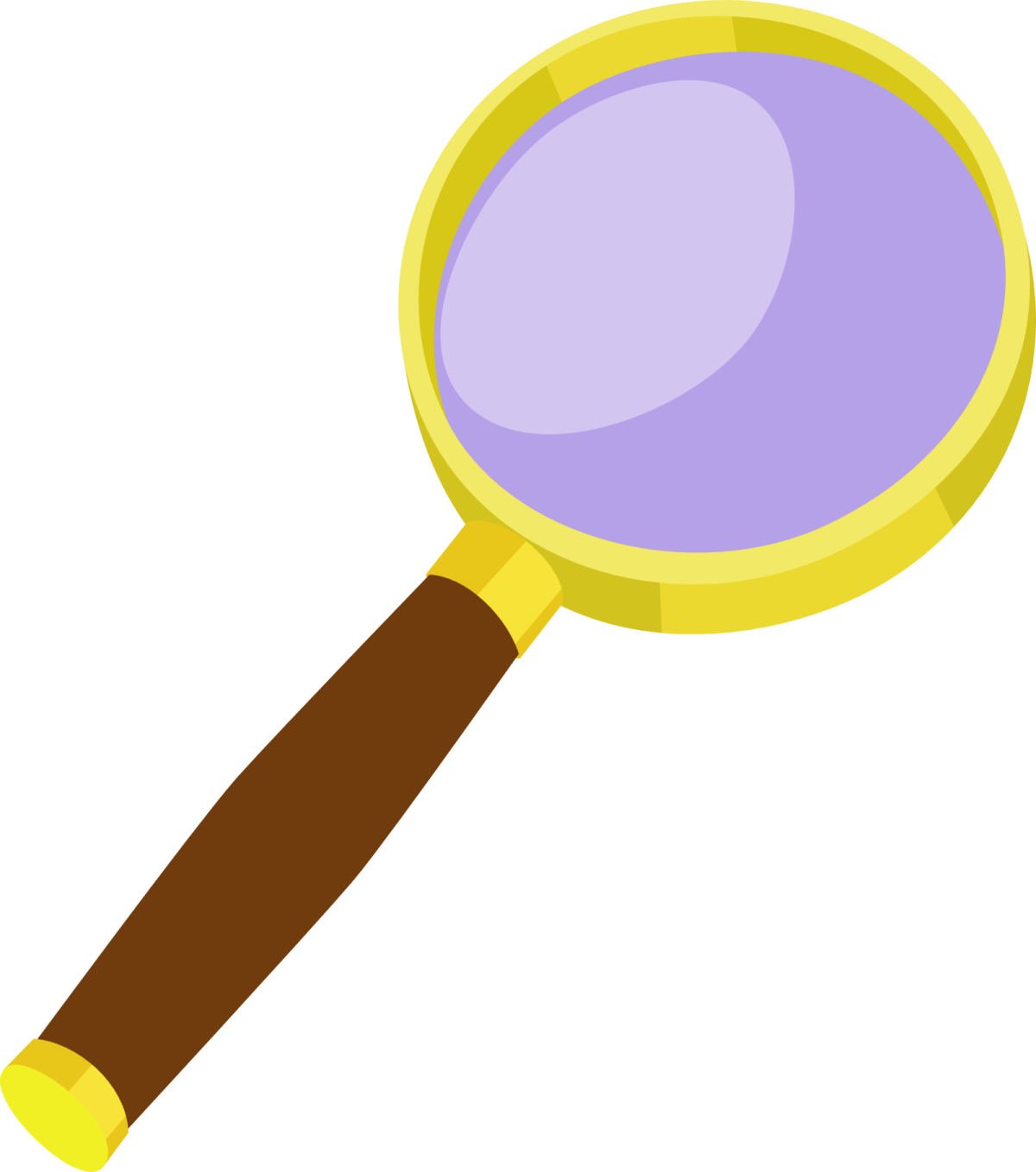 Лупа на прозрачном фоне