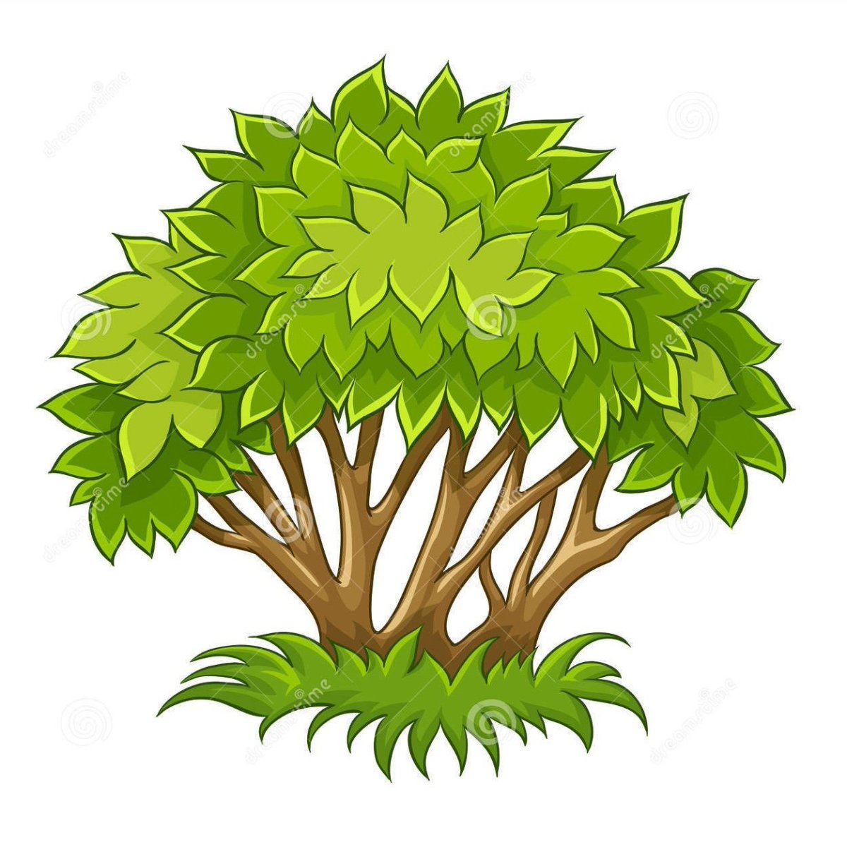 Куст мультяшный