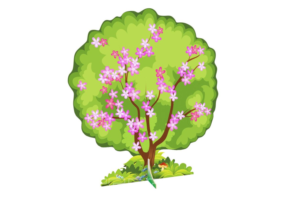 Весеннее дерево в детском саду