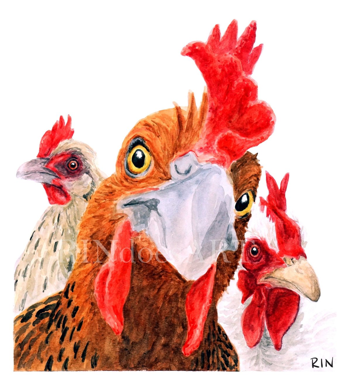 Принт курица