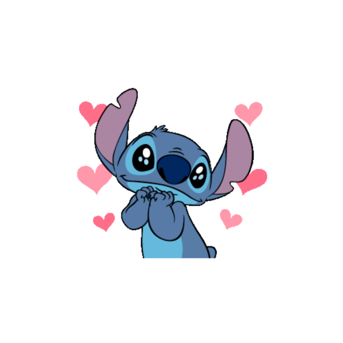 Стич пьет кофе