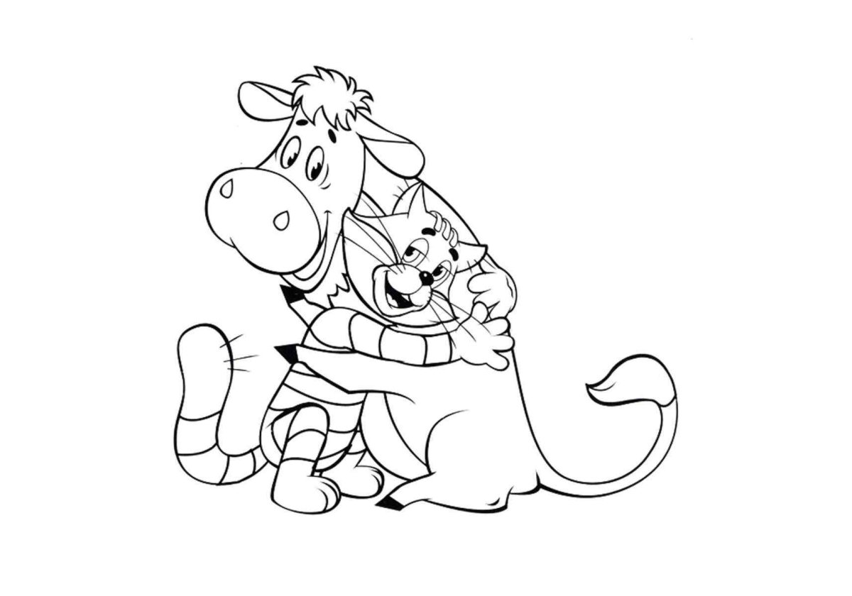 Дядя фёдор пёс и кот рисунок