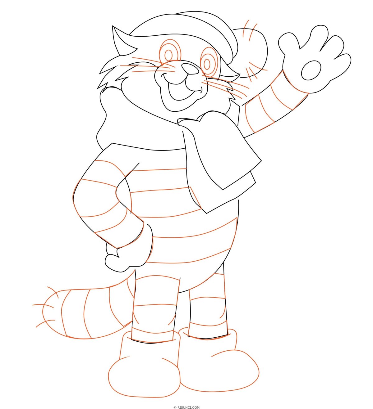 Матроскин пошаговое рисование