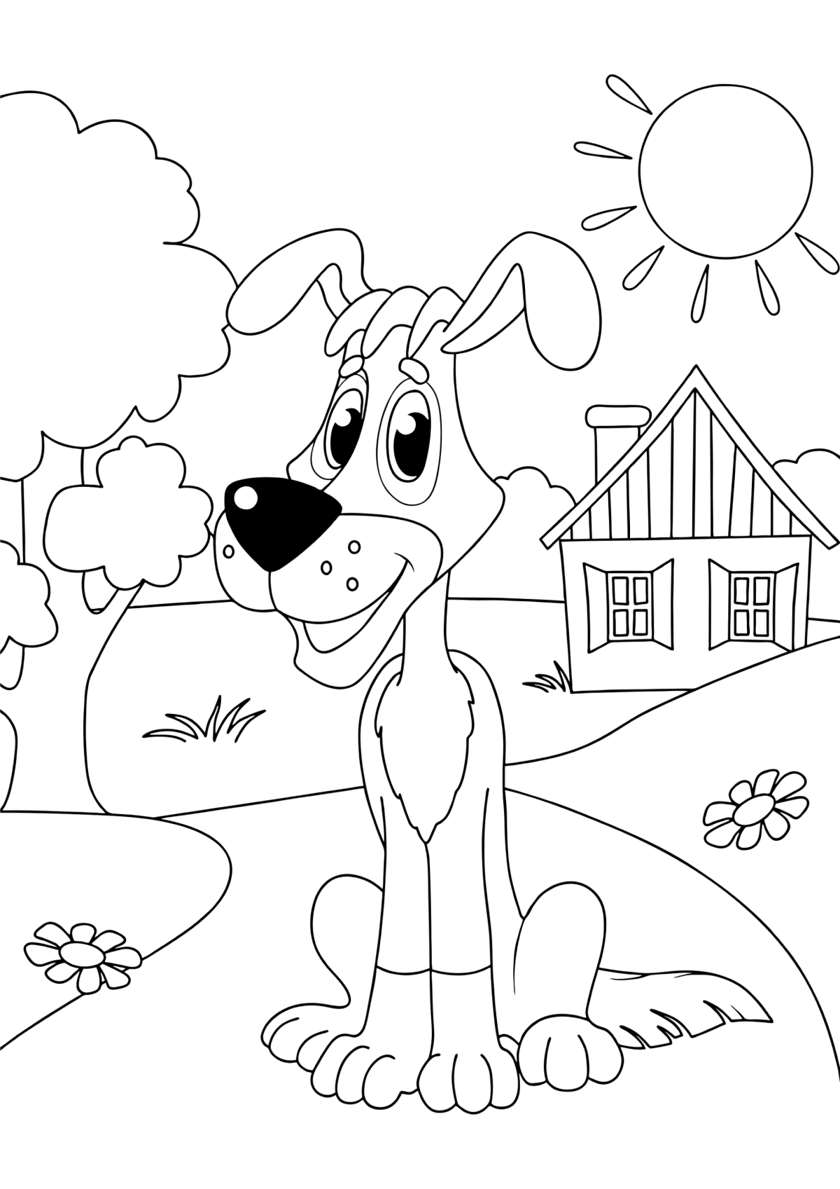 Простоквашино пес шарик раскраски