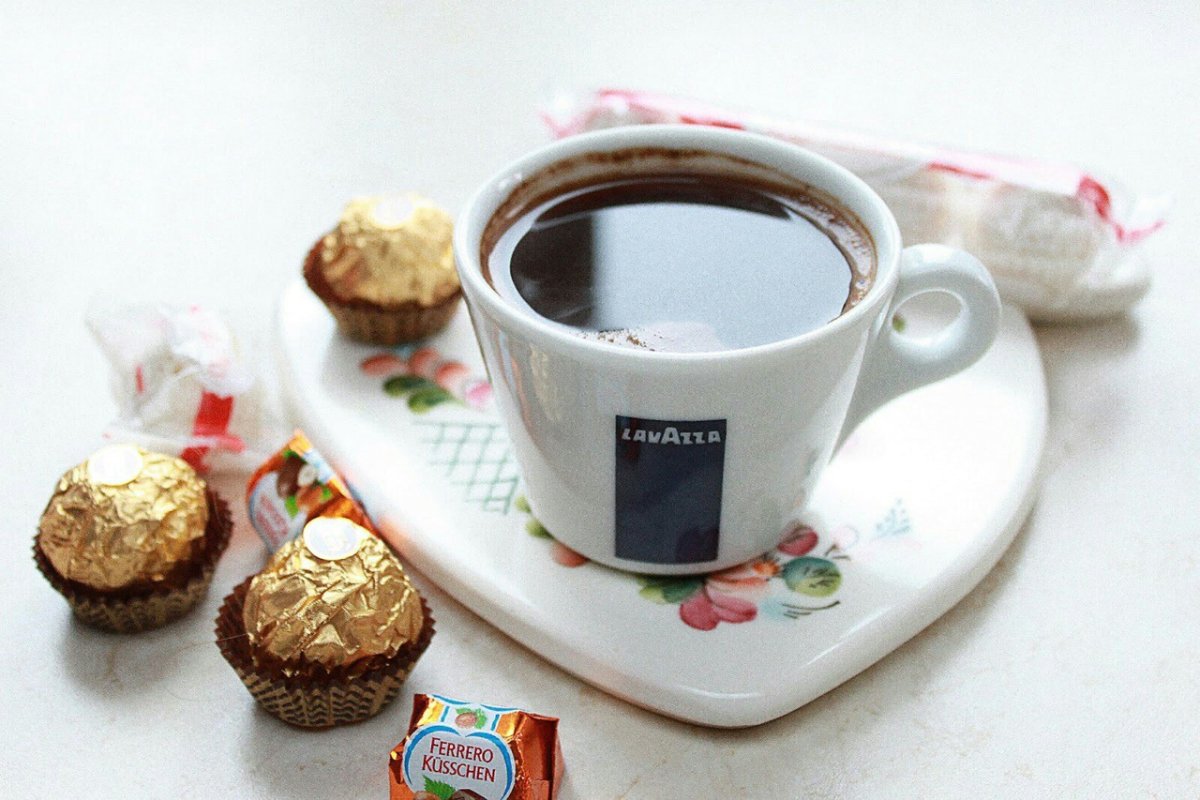 Кофе с конфетами