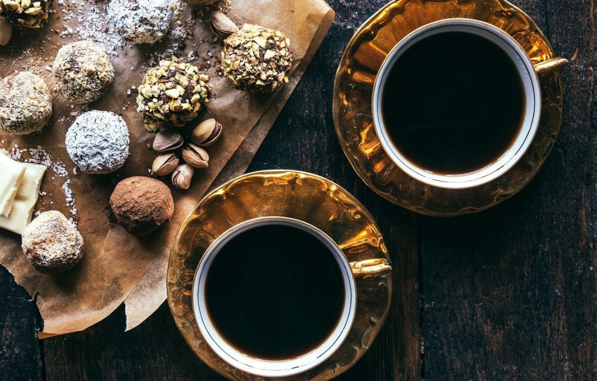 Чай кофе сладости