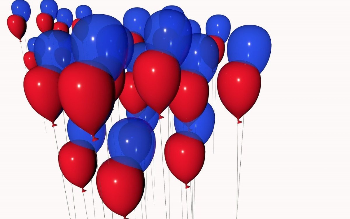 Фон шарики воздушные флаг России