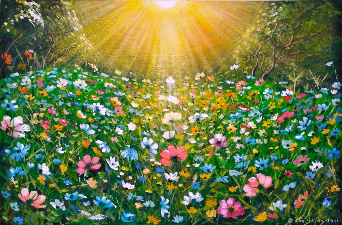 Цветочная Поляна живопись