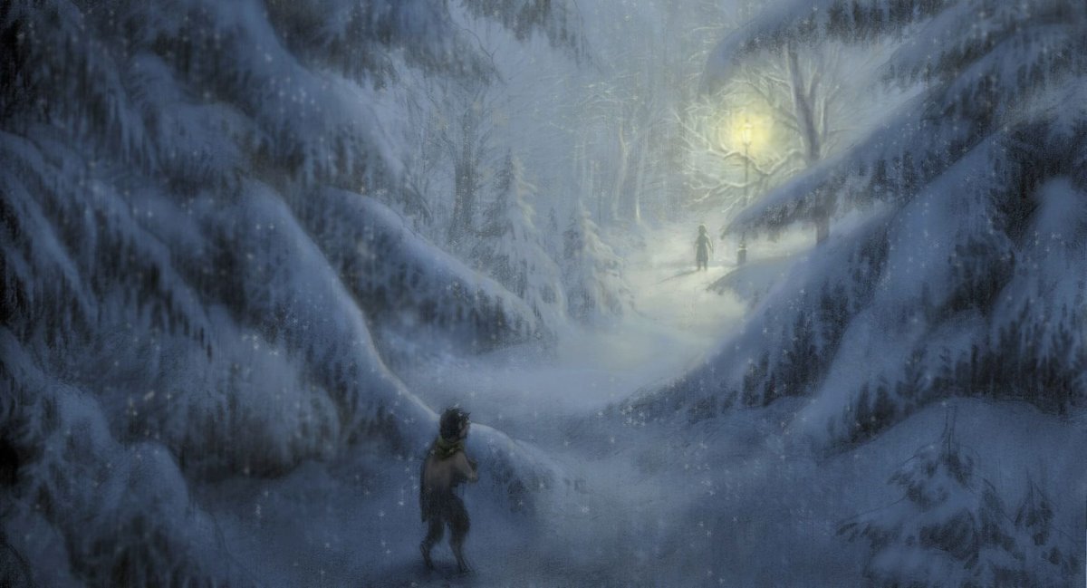 Хроники Нарнии зимний лес