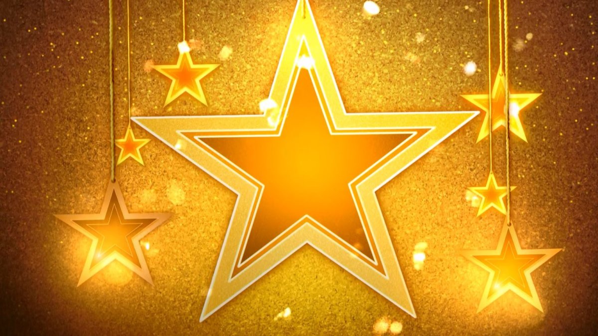 Золотые звезды фон