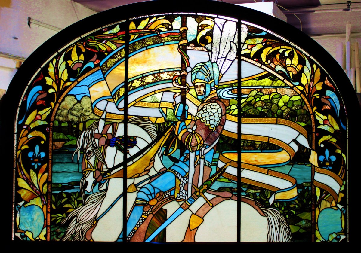 Врубель рыцарь витраж