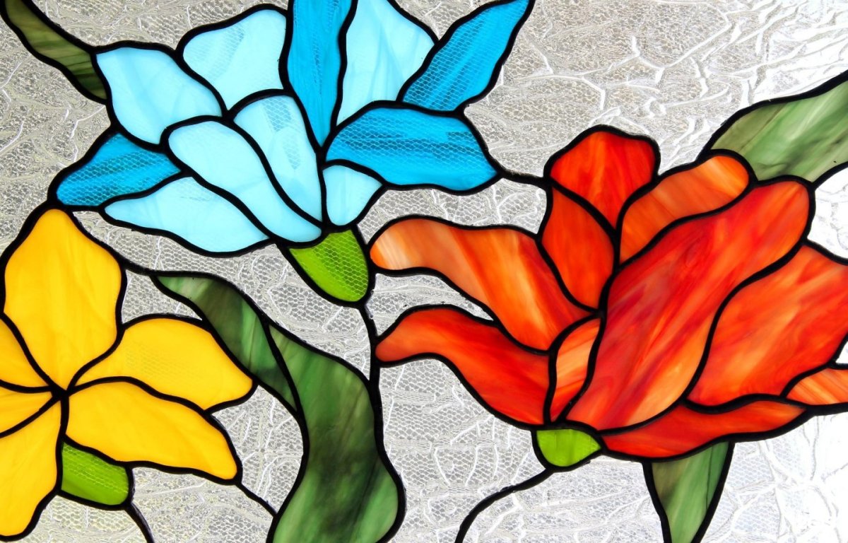 Витраж Тиффани паяный витраж