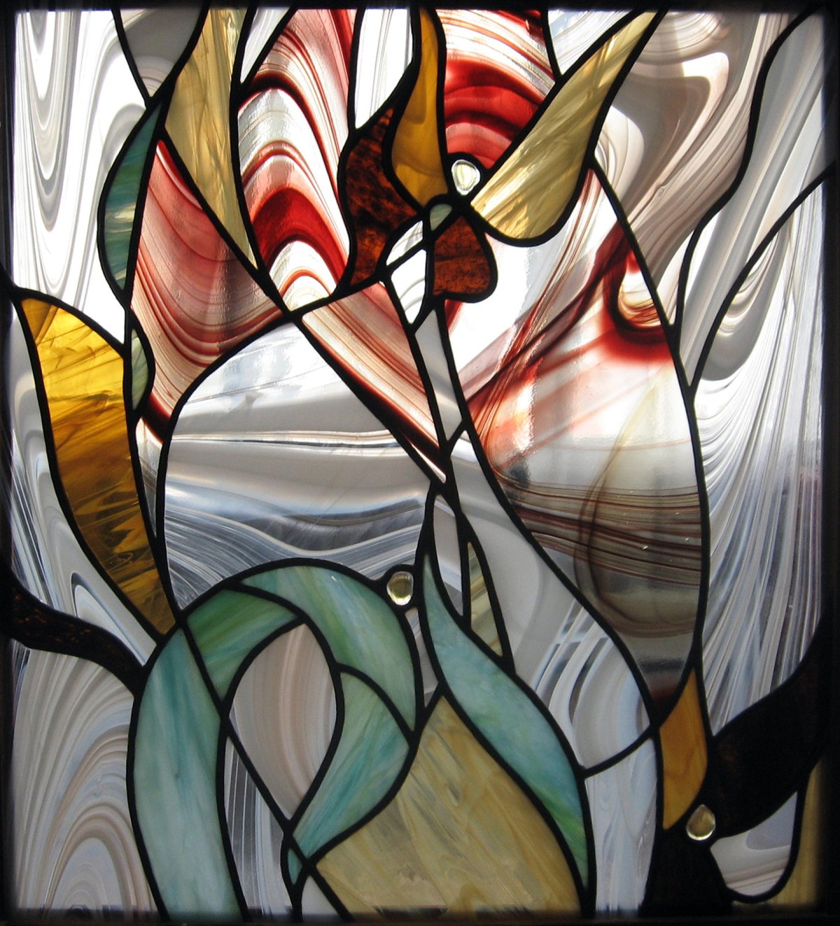 Классический паяный витраж. Витраж Тиффани