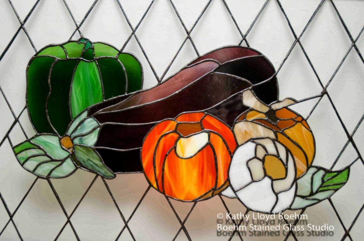 Витраж фрукты