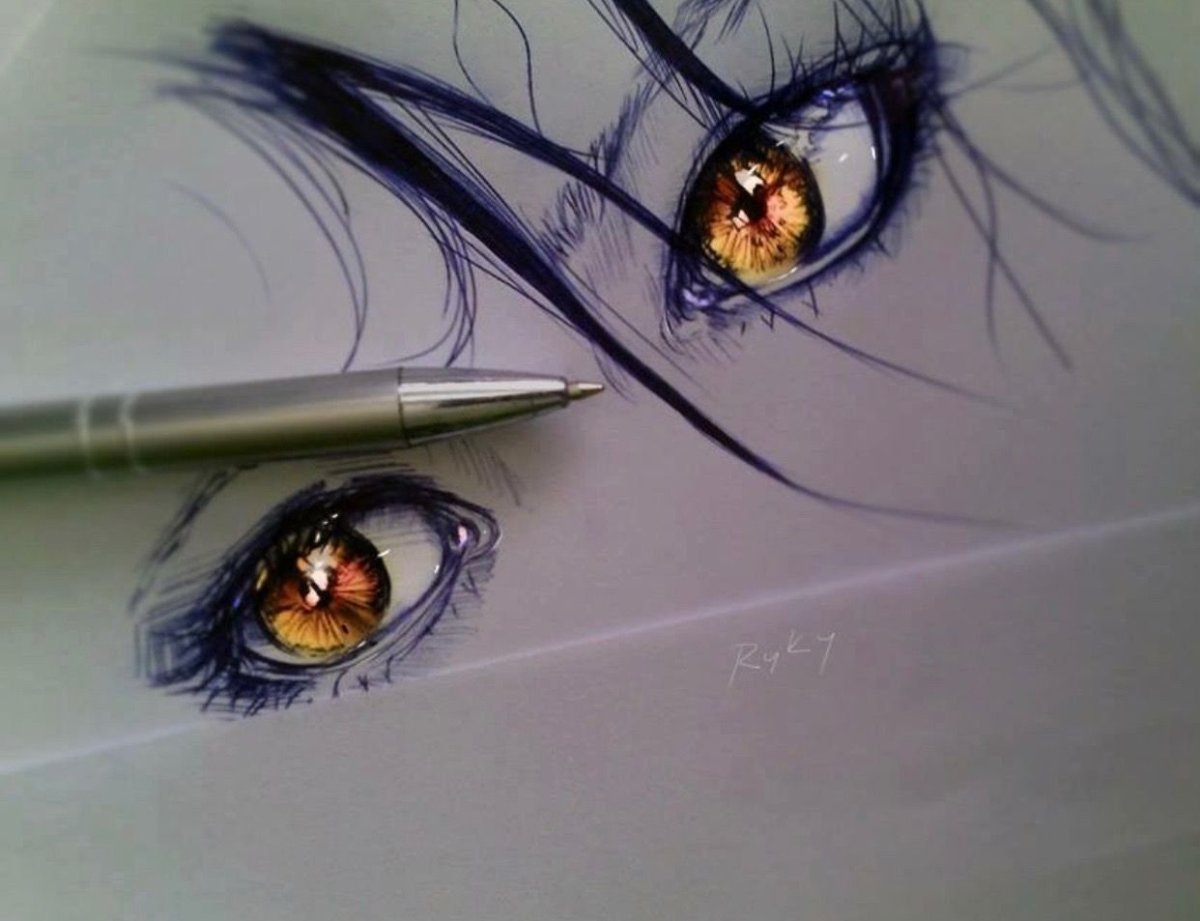 Необычные глаза арты