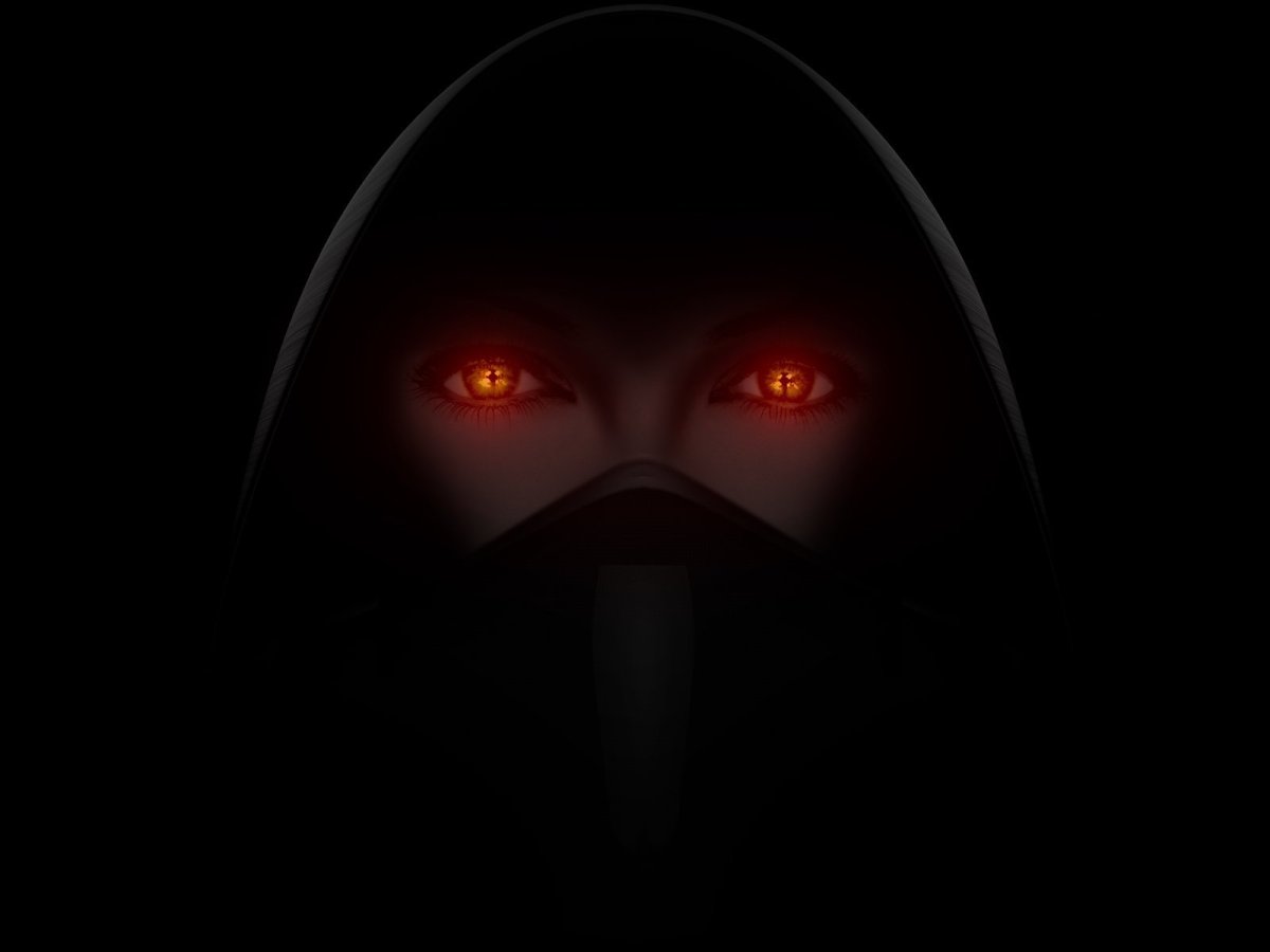 Красные глаза в темноте