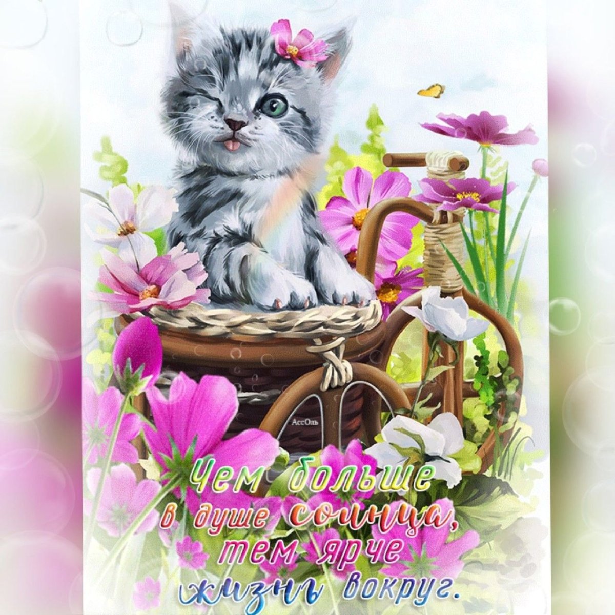 Открытки хорошего дня с животными