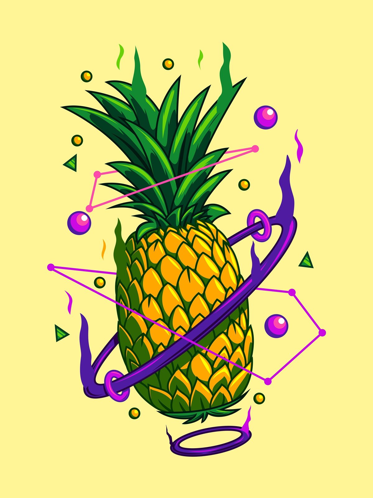 Ананас рисунок