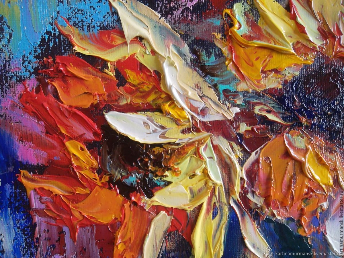 Пастозная живопись мастихином портрет