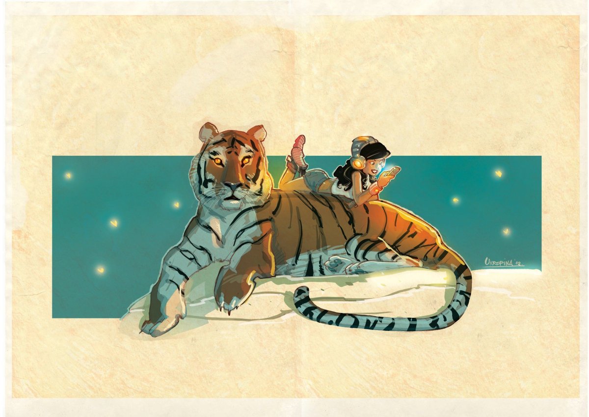 Тигр с тигренком