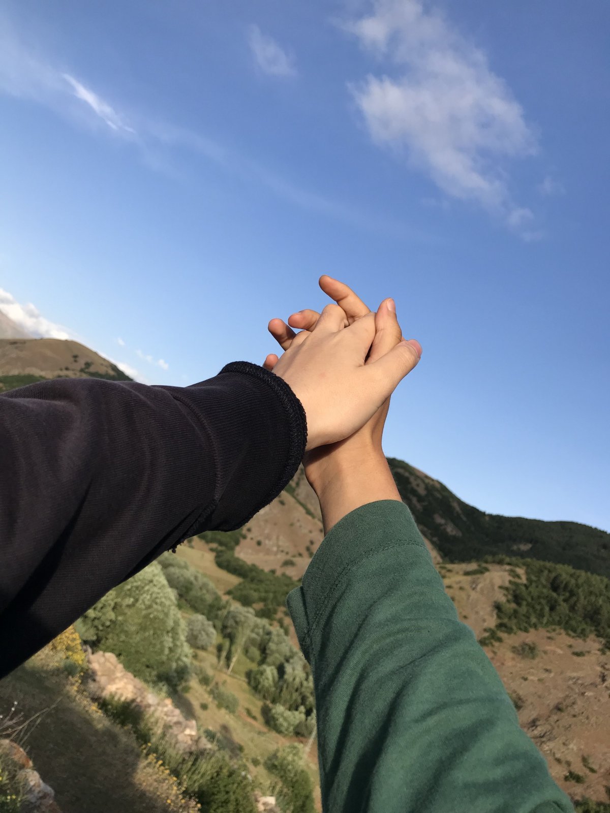 Держатся за руки