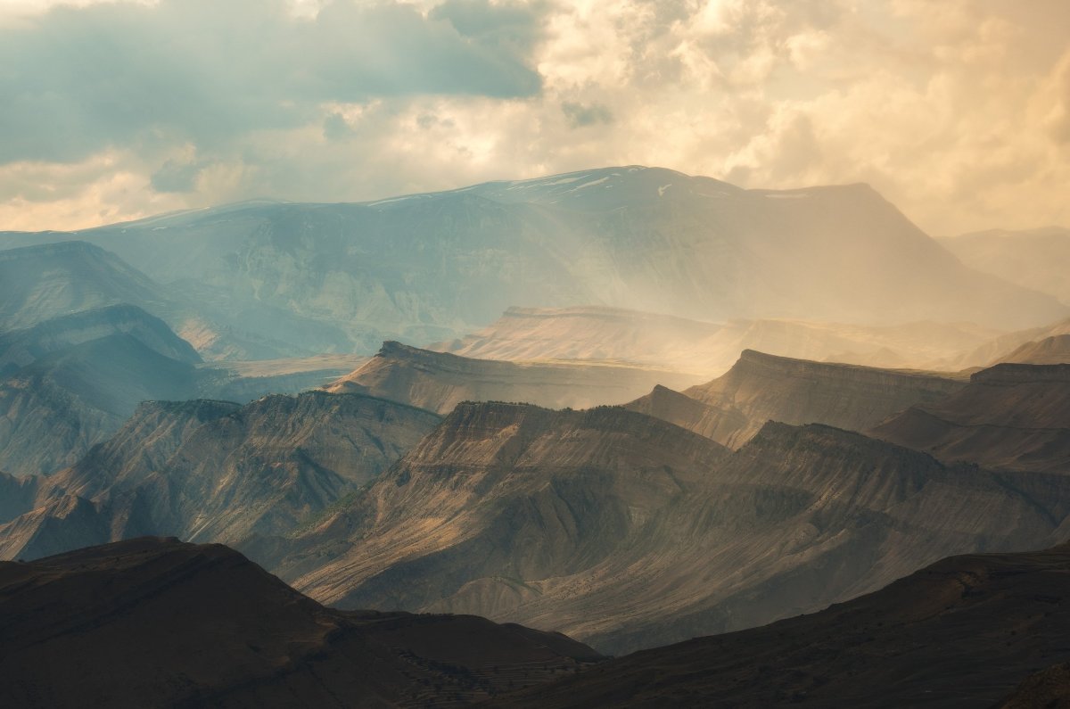 Пейзаж горы Дагестана