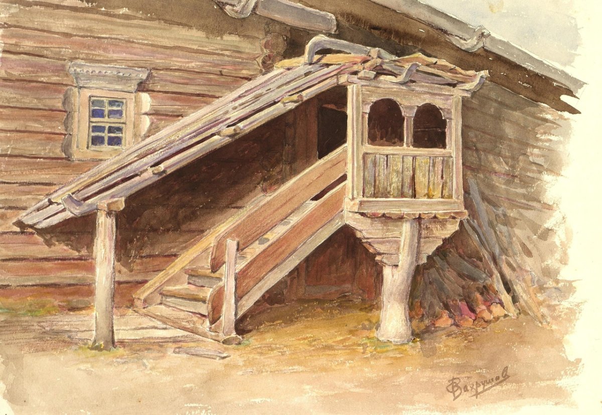 Деревенское крыльцо