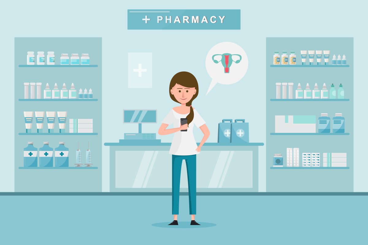 Рисунок прилавка аптеки