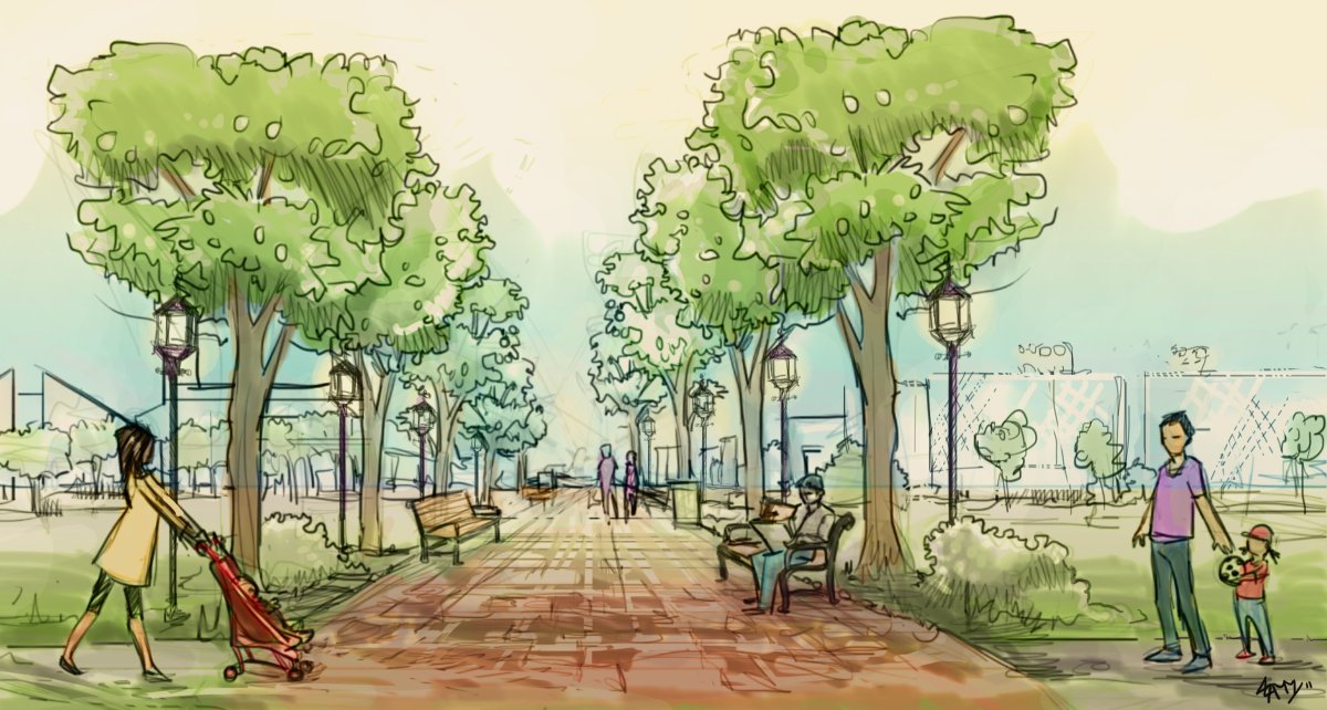 Влюблённые в лесу силуэты