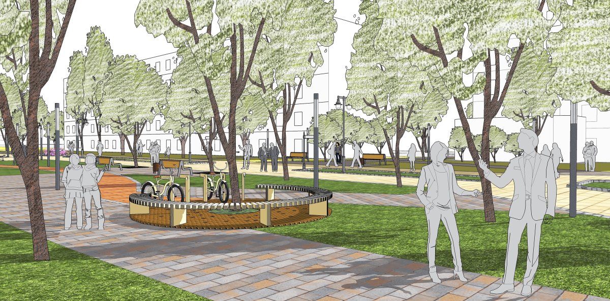 Картина осенняя аллея