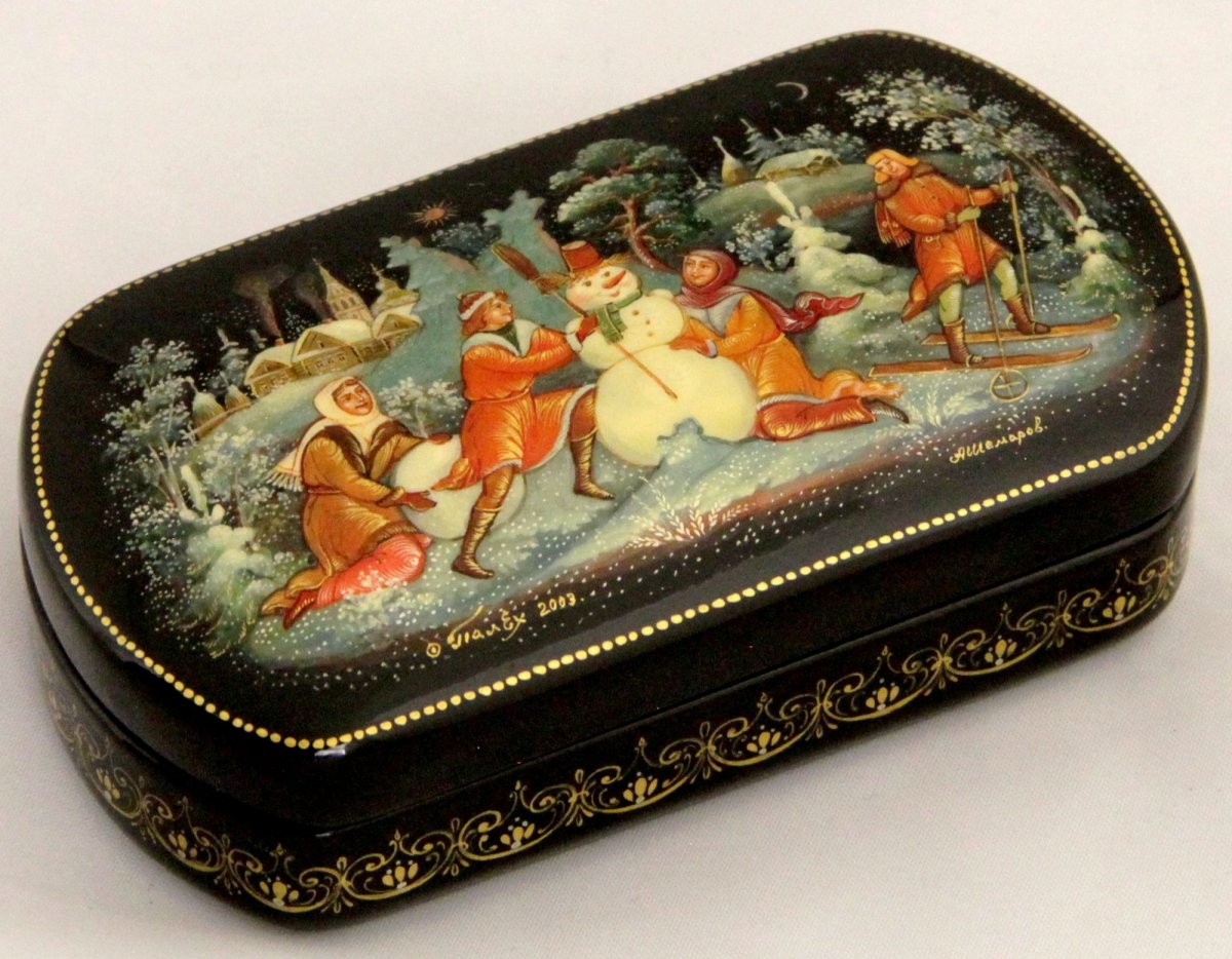 Палехская роспись Новодевичий монастырь