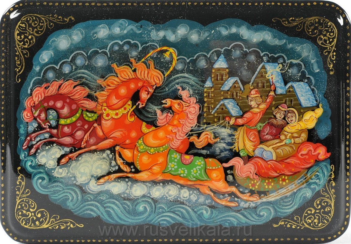 Лаковые шкатулки Палех