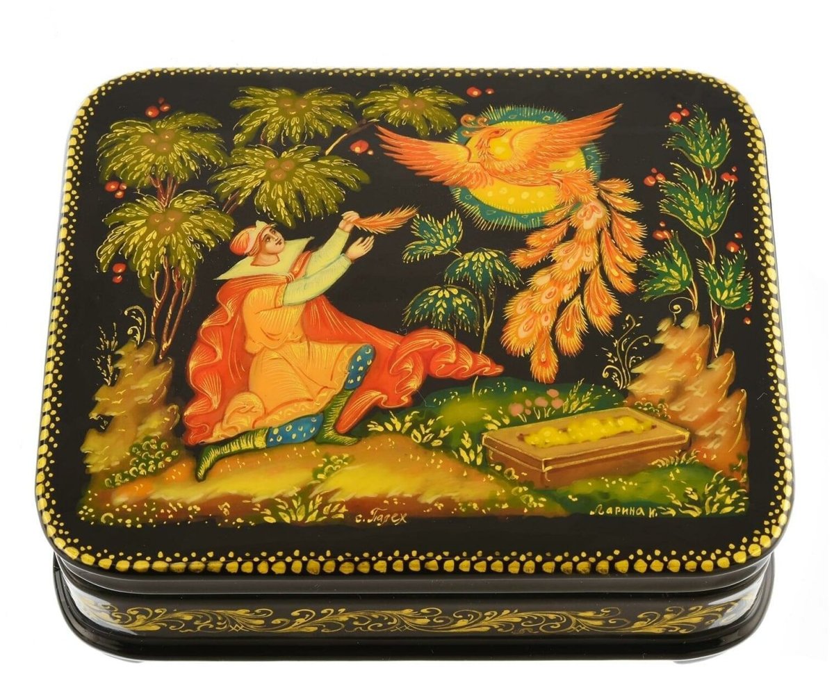 Лаковая миниатюра Федоскино Палех