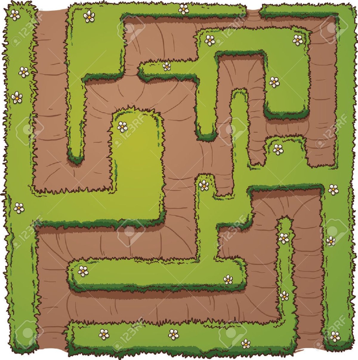 Лабиринт с выходом в центре