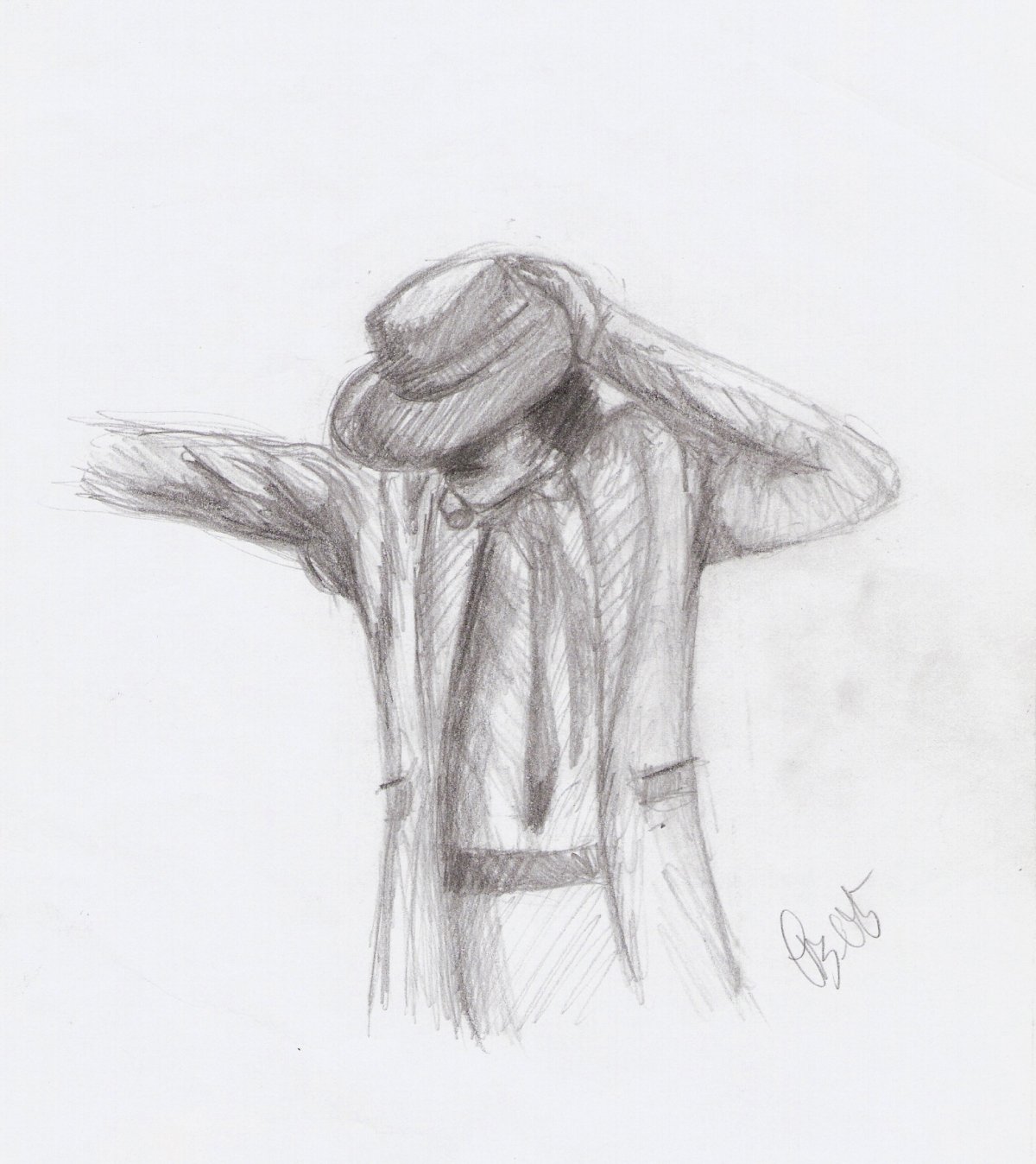 Майкл Джексон рисунок легкий