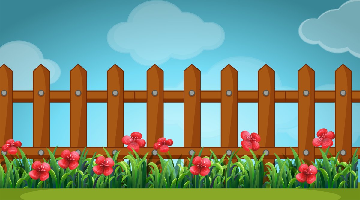 Забор из сказки