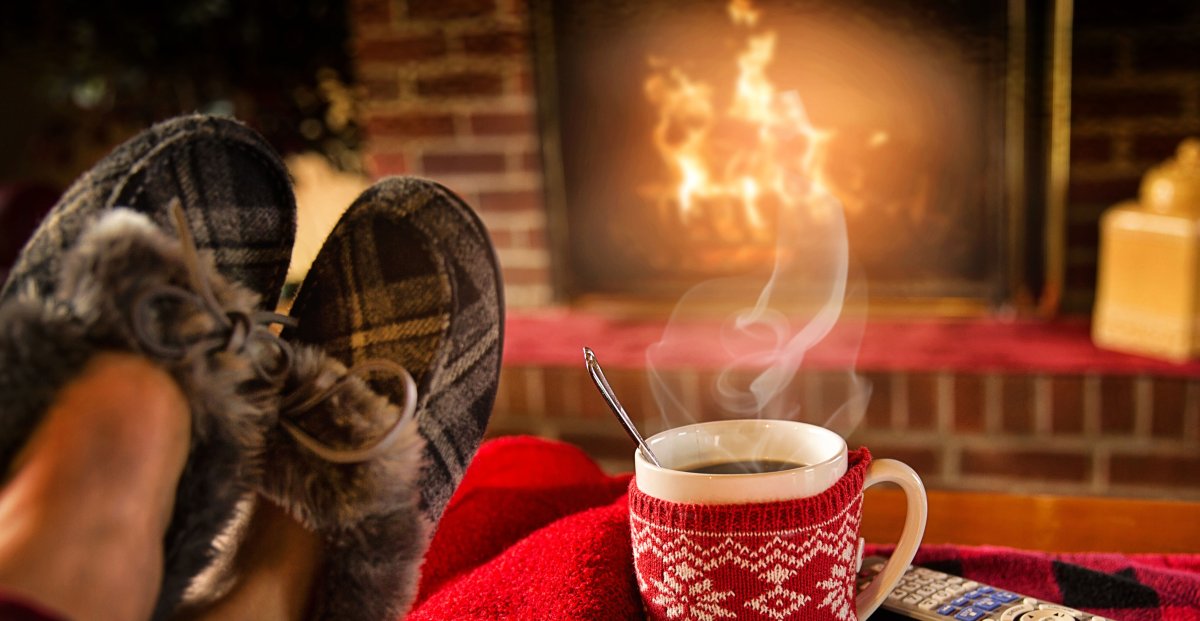 Камин вечер