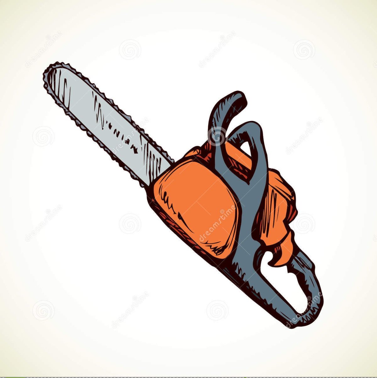 Бензопила мультяшная