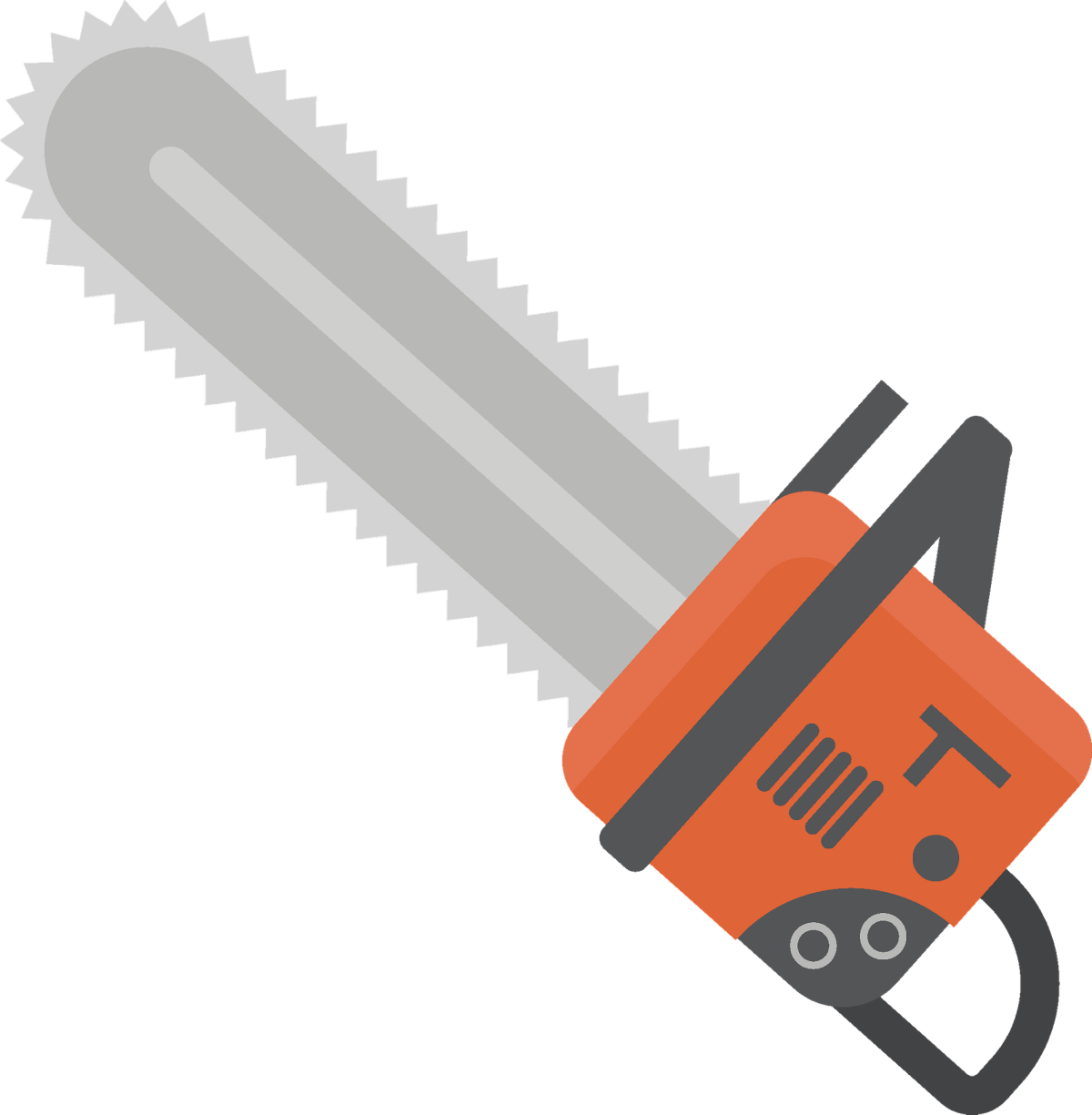 Бензопила без фона