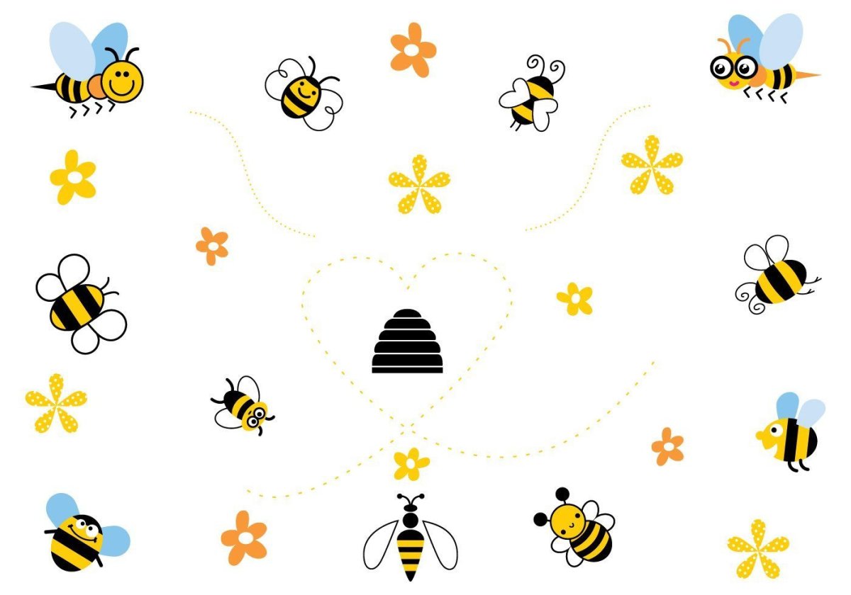 Фон пчелки
