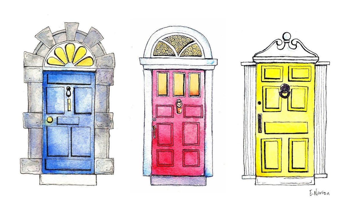 Дверь рисунок