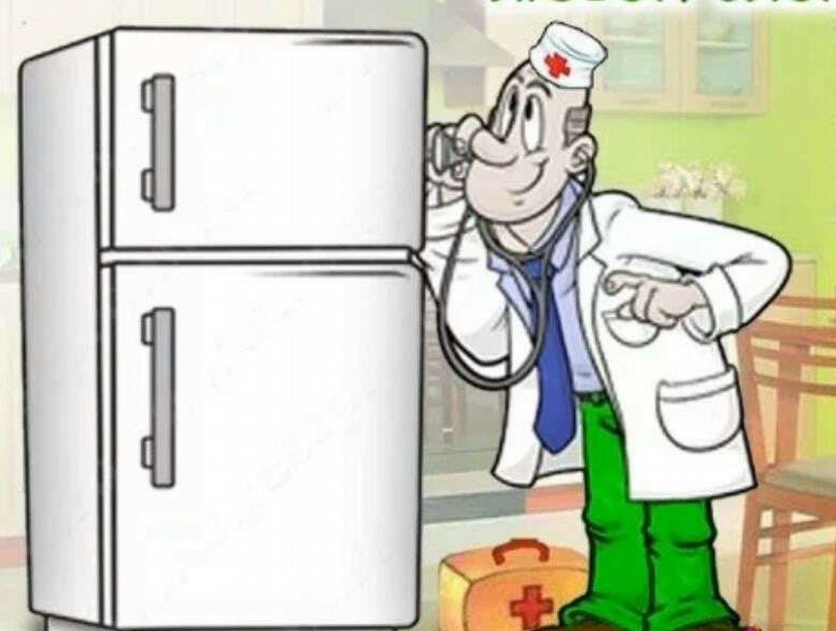 Смешной холодильник
